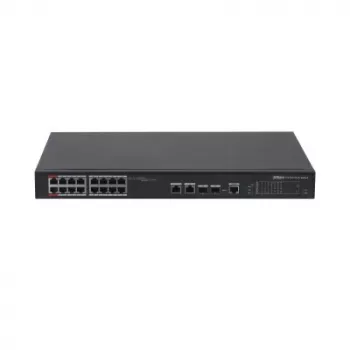 Unmanaged Gigabit Ethernet Switch DAHUA PFS4218-16ET-240, 16x RJ-45 PoE ports, 8.8 Gbit/s, MAC 4000