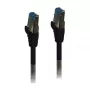 Patch cable RJ45 - CAT6A 500Mhz - 0.15m - black - S-STP(S/FTP) - TPE/LSZH(Superflex) - AWG26 - Syner