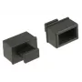 Socket safety cover DeLOCK 64021 Black 10 pcs