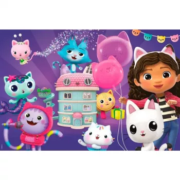 Gabby's Dollhouse: Birthday Party in the Dollhouse, Puzzle 60 Pieces