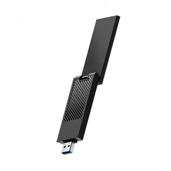 USB Type-A Wi‑Fi 6E adapter Cudy WU5400, dual‑band 2x2, 2402 Mbit/s, black