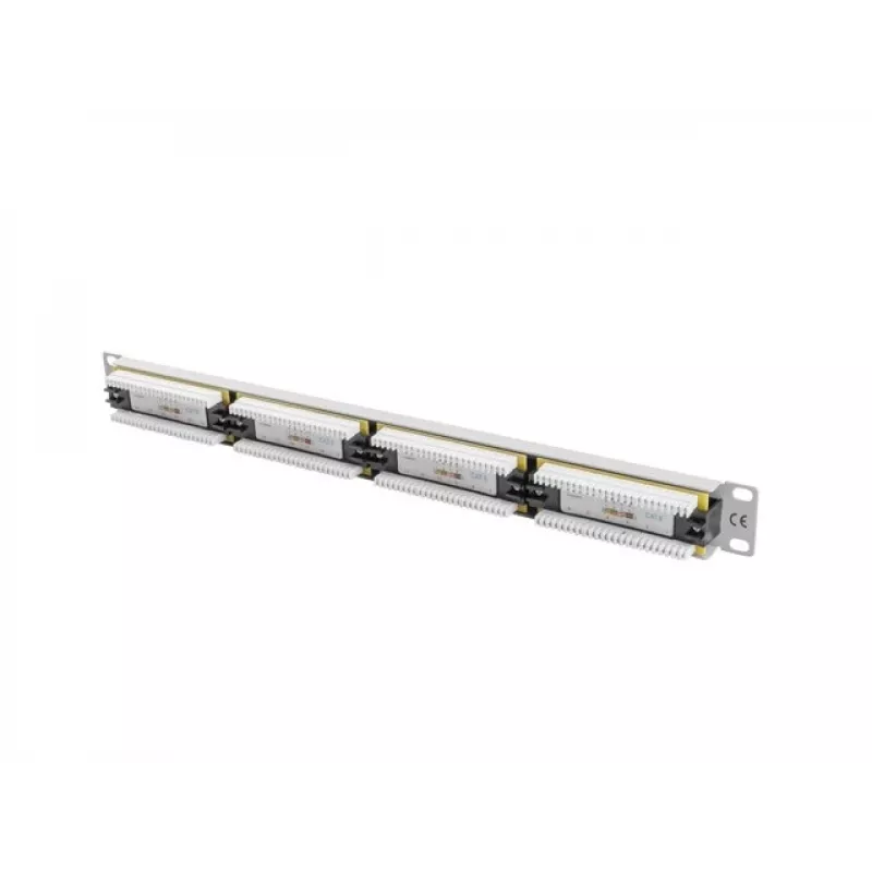 Lanberg PPU6-1024-S 24-Port Cat6 Patch Panel 1U 19 inch Grey