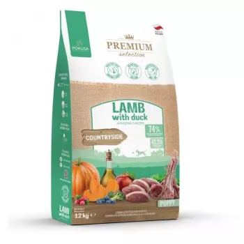 Dry dog food POKUSA Premium Selection Puppy Lamb with Duck 12 kg, 30% protein, 16% fat, for juniors