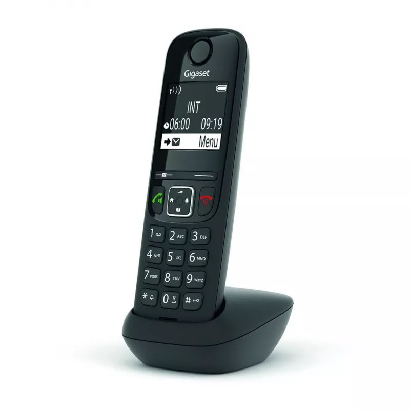 Analog/DECT telephone Gigaset AS690HX Wireless handset Caller ID Black