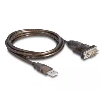 DeLOCK Adapter USB 2.0 Type-A to Serial RS-232 D-Sub 9 pin male 1.5m