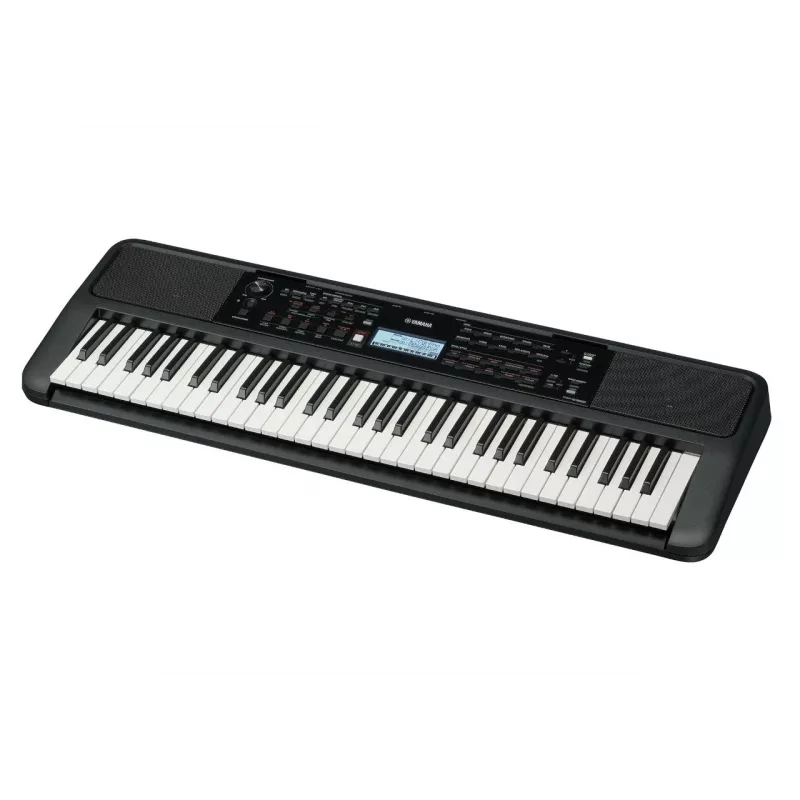 Keyboard YAMAHA PSR-E383 — 61-key portable MIDI keyboard, LCD display, USB, built-in speakers, battery-powered (6), black