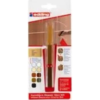 Repair wax set Edding 8901 Oak — wood repair wax kit for filling scratches and chips