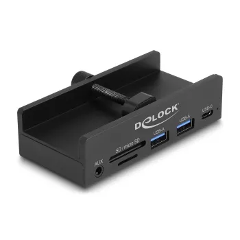 DeLOCK 64285 USB 2.0 Type-A Hub 5000 Mbit/s Black