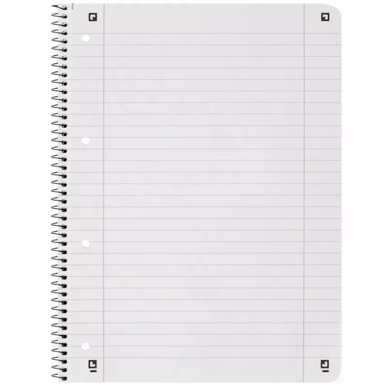 Oxford TOUCH writing notebook A4+ 80 sheets Aqua colour