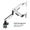Monitor mount, 17-49 inch gaming, gas spring