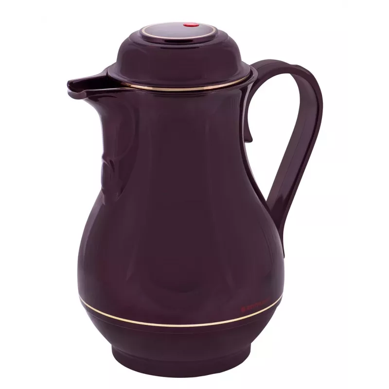 Vacuum flask ROTPUNKT 330-16-04-0 1 L, Cherry, keeps hot 24 h, cold 36 h