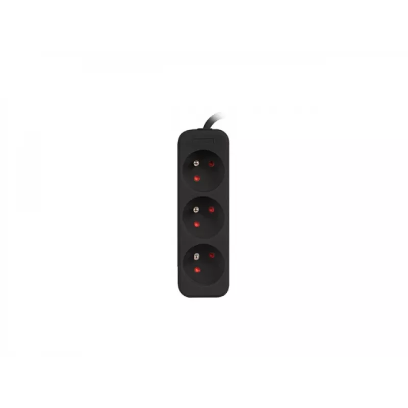 LANBERG PS0-03E-0300-BK 3M Black 3X 230V Lanter EXTENSION PL. CABLE FROM FULL COPPER