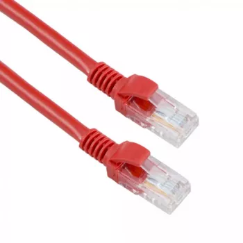 Network Cable SBOX CABLE UTP CAT5e RJ-45 1 m Red