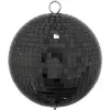 Mirror Ball EUROLITE 15 cm black — disco mirror sphere for lighting effects
