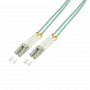 Logilink - Patch-Cable - LC Multi-Mode (M) to LC Multi-Mode (M) - 30 m - Fibre Optic - 50/125 micrometre - OM3 - Halogen-Free - aquamarine (FP3LC30)