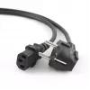 Gembird PC-186 power cable Black 1.8 m CEE7/4 C14 coupler
