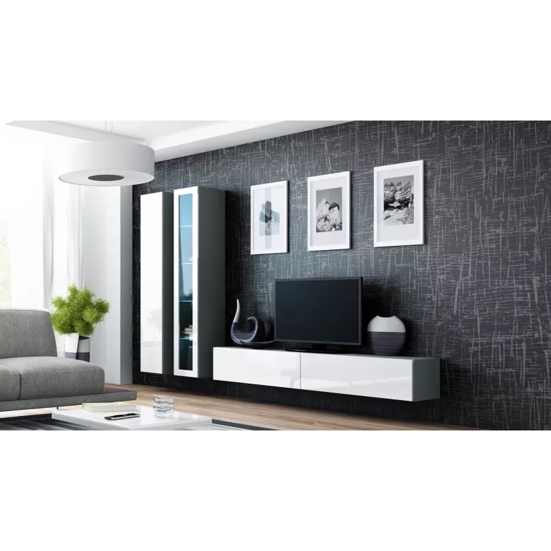 Cama Full cabinet VIGO '180' 180/40/30 sonoma/white gloss