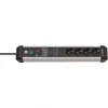 Power Extension Brennenstuhl 1391010400 3m 4 AC Outlets Indoor Black Silver
