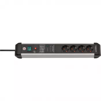Power Extension Brennenstuhl 1391010400 3m 4 AC Outlets Indoor Black Silver