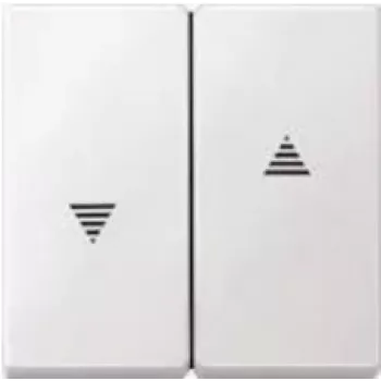 Light switch Merten 435519 — thermoplastic white, button control, single gang