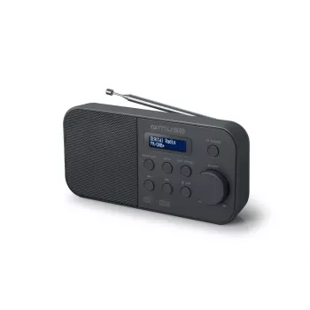 Muse M-109DB Portable Radio, DAB+/FM PLL, LCD Display, Alarm, Battery/AC, Black
