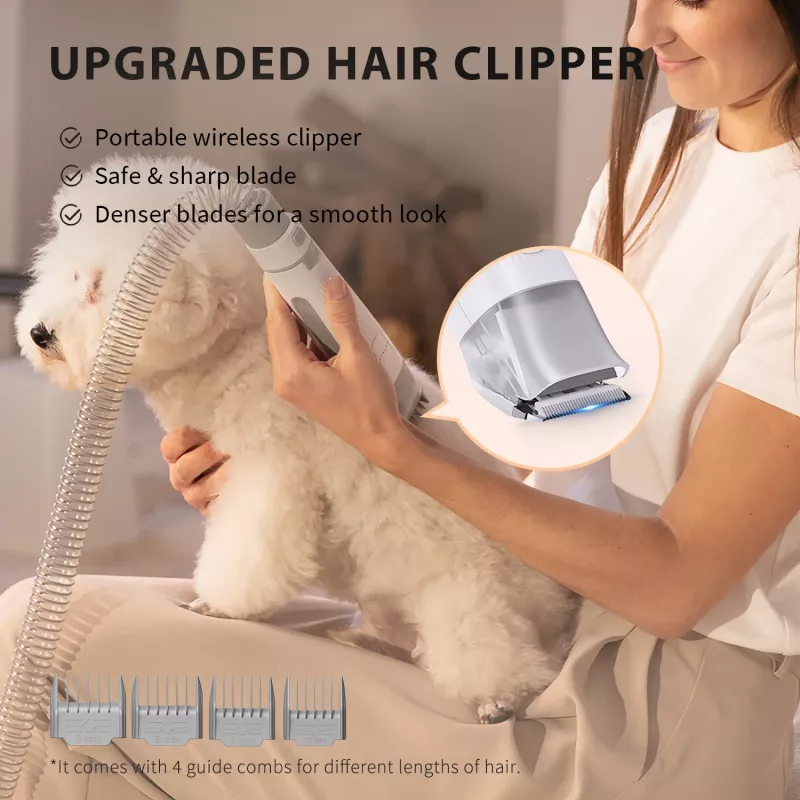 PETKIT DT5-EU Vacuum cleaner and hair clipper for cats and dogs, black/purple