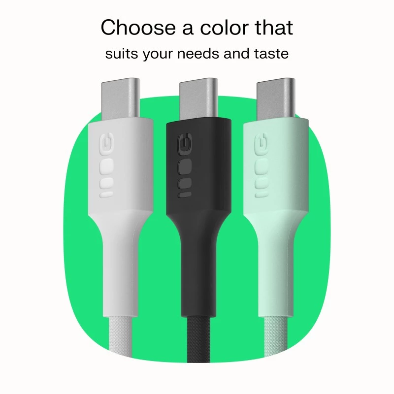 Cable USB-C-USB-C PowerStream 100W braid 1,2m white