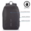 Casual backpack XDDESIGN Bobby Soft with 15.6 inch notebook compartment, 16 L, PET, black