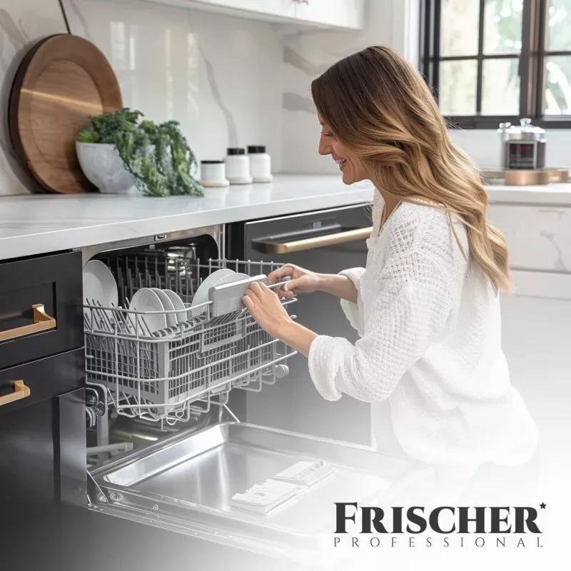 Dishwasher salt FRISCHER FR00101_1200, 1.2 kg, water softening salt in plastic jar