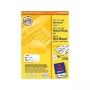 Self-Adhesive Labels Avery Universal 70x33.8mm 2400 pcs