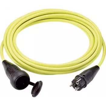 LappKabel power extension cable [ Grounded Plug-rubber-Plug - Grounded Plug-rubber-Coupling] 16 A Yellow 5.00 m 7322 (73222337)