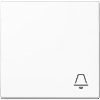 Wall-mounted switch actuator Jung A 590 K WW White — mechanical switch, single-gang, white