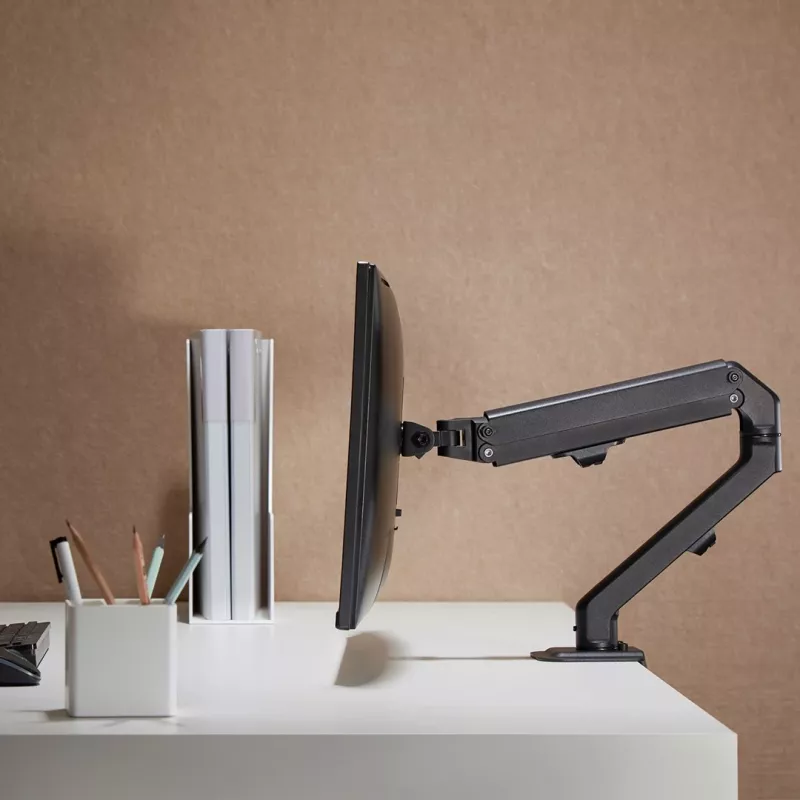 Monitor mount MACLEAN MC-906 for 17 inch–27 inch displays, VESA 75x75–100x100, adjustable height, tilt and rotation, supports up to 7 kg
