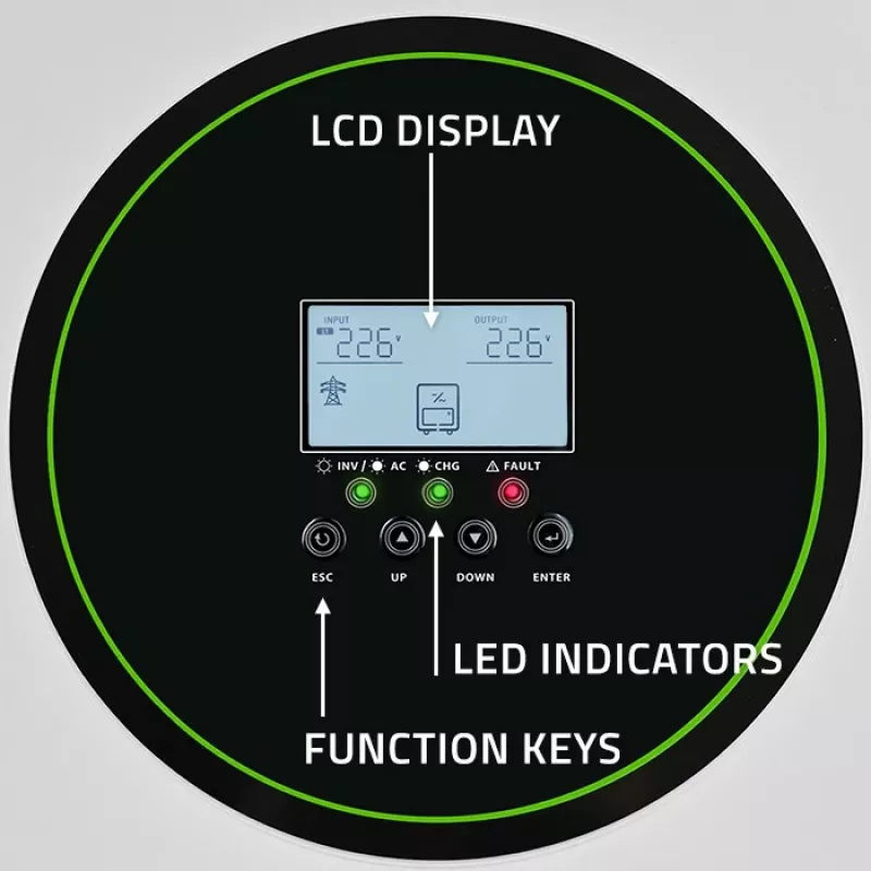 Qoltec hybrid solar inverter Off-Grid 11000W