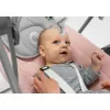 Baby bouncer Lionelo OTTO COZY GREY — compact infant bouncer, soft seat, safety harness