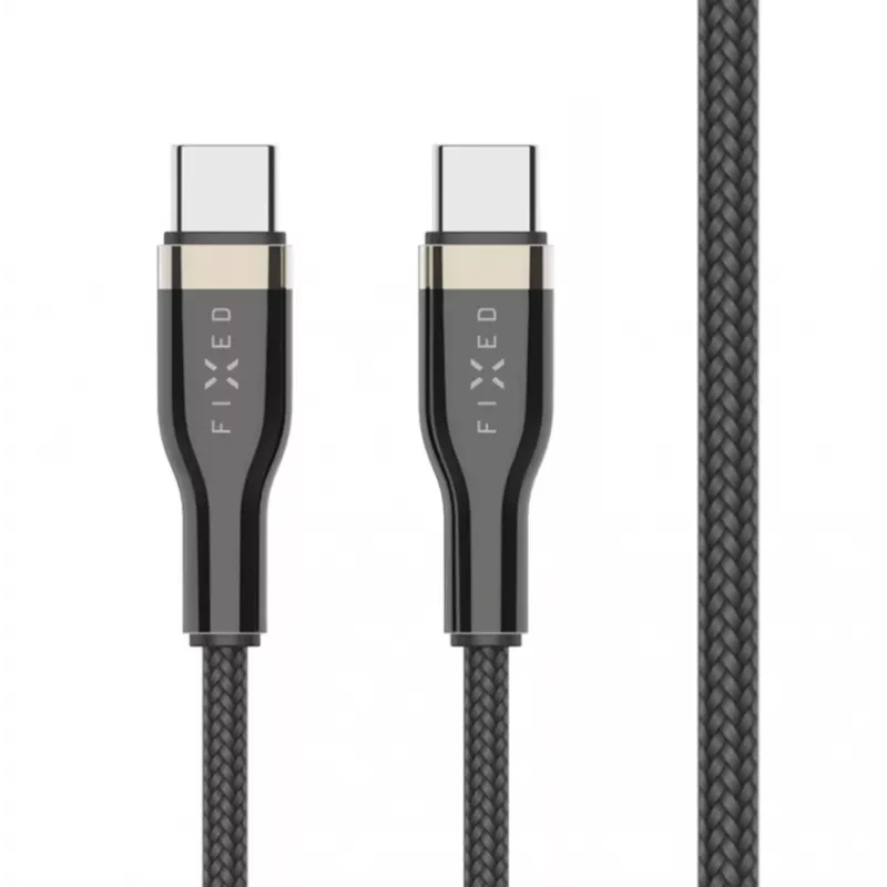 USB-C to USB-C cable FIXED FIXDB-CC2-BK — 2 m, 100W, fixed non‑detachable