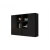 Cama living room furniture set ROCO 19 (4xRO3 + 4xRO6) black/black/black