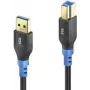 USB Cable PureLink FI-U300-010 1m USB 3.2 Gen 1 USB A USB B Black Blue