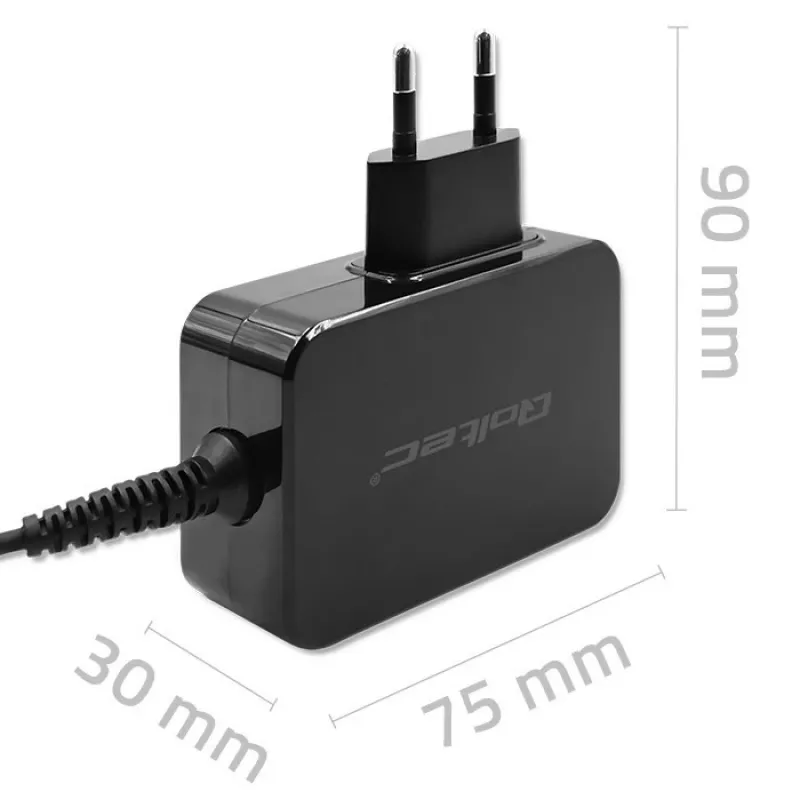 Power adapter QOLTEC 52384 GaN 30W output 5–20V USB charger