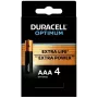 Duracell OPTIMUM AAA alkaline batteries pack of 4 — long-lasting power for small devices