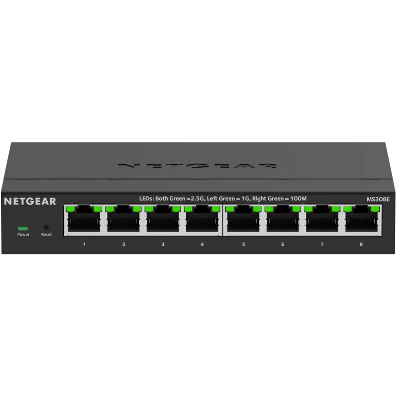 NETGEAR MS308E Unmanaged 2.5G Ethernet (100/1000/2500) Black