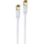 Coaxial Cable ShiverPeaks BS80098-G-128CP 10 m F White
