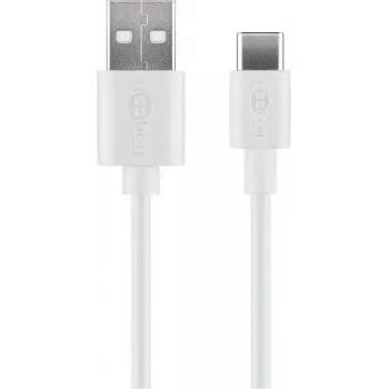 Wentronic 59126 0.5m USB A USB C Male Male White USB Cable (59126)