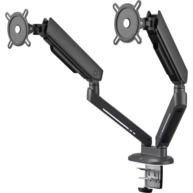 Universal Gaming Dual Monitor Arm (DM8210), Monitor Mount Grey, RGB