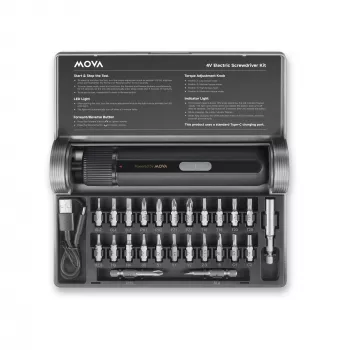 Electric screwdriver MOVA MSD008, 4 V motor, 8 N·cm torque, 0.71 kg handheld for light assembly and electronics