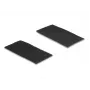 Cable holder DeLOCK 19105 Hook-and-loop pad self-adhesive 100x50mm black set of 10
