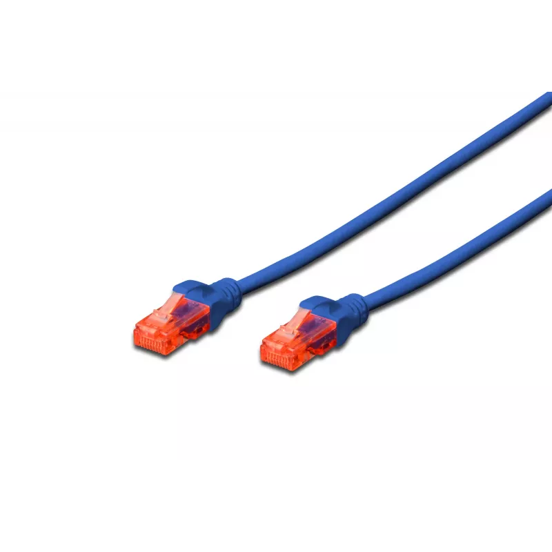 Network Cable Digitus CAT 6 U/UTP RJ-45 Cat6 0.25m Blue