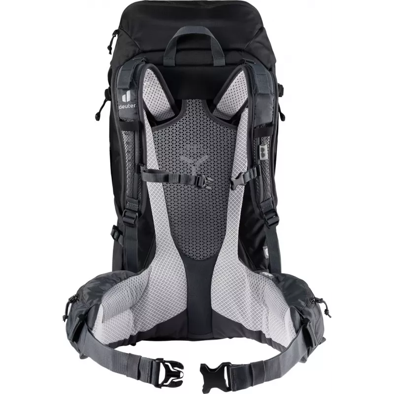 Backpack Deuter Futura Pro 38 L — 38 L hiking and mountaineering pack, Ventilated back, Waist belt, Chest strap, Black