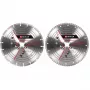 Diamond cutting disc set for angle grinders EINHELL 230×22.23×1.8 mm, turbo edge, 2 pieces