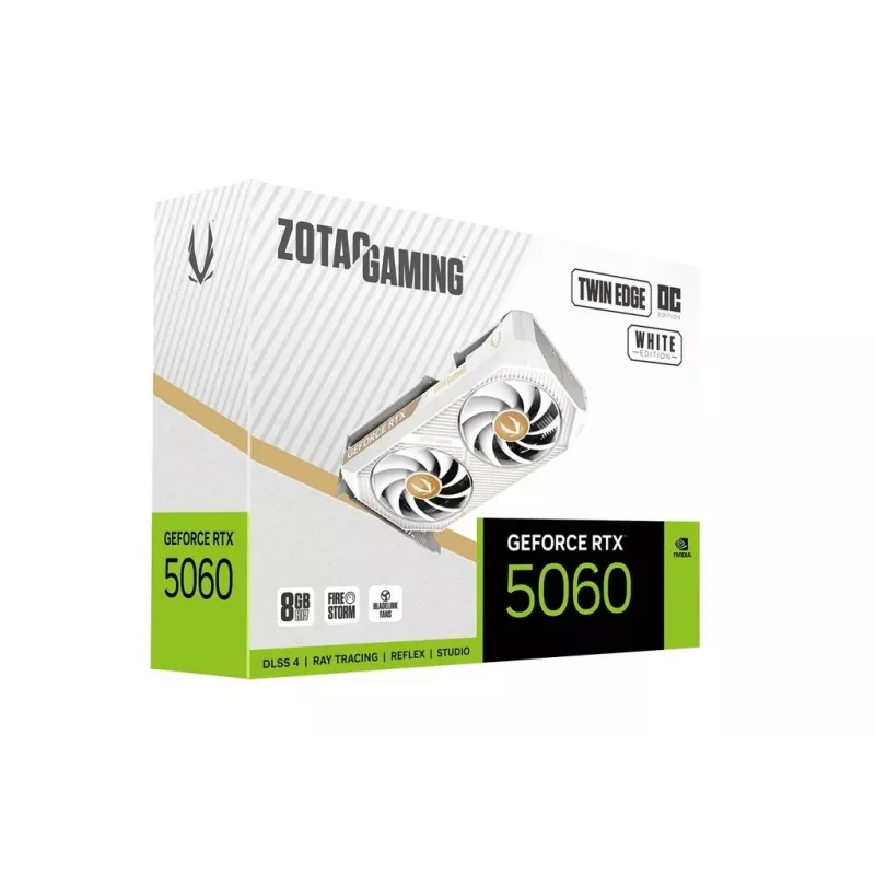 Graphics Card Zotac GAMING GeForce RTX 5060 Twin Edge OC White Edition 8GB GDDR7